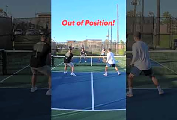 Out of Position! #pickleball #pickleballhighlights #highlights #shorts #thepickleballrunner