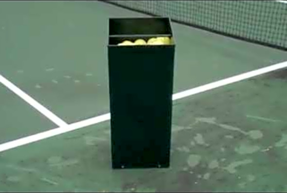Cross Court Dinks with SIMON, The Pickleball Machine