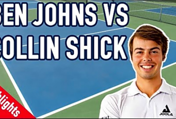 Pickleball Men&#039;s Finals - Ben Johns VS Collin Shick Match Highlights