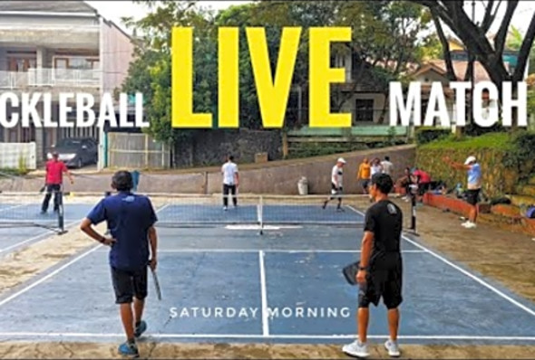 LIVE Pickleball Match Saturday Morning in GMPP Bandung Indonesia