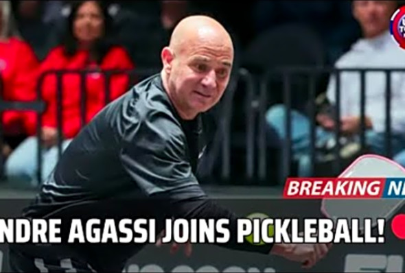Andre Agassi Joins Pickleball! Teams with Anna Leigh Waters at U.S. Open USA TODAY NEWS