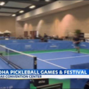Final day of Inaugural Aloha Pickleball Games &amp; Festival at Hawaii Conve...