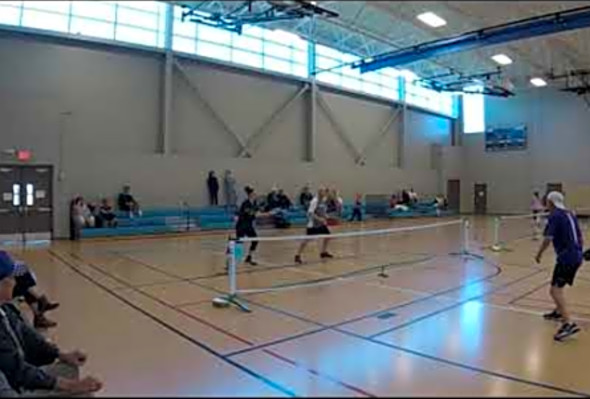 League City Pickleball tournament MXD 5.0 Brent Roy/Holly Smith VS Lance Hale/Liu Li