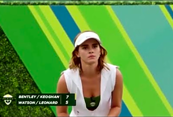 Emma Watson Taking Part In A Charity Pickleball Tournament For Comic Relief