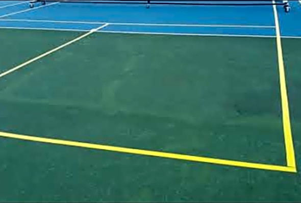 Creative ways to set up a portable pickleball court.
