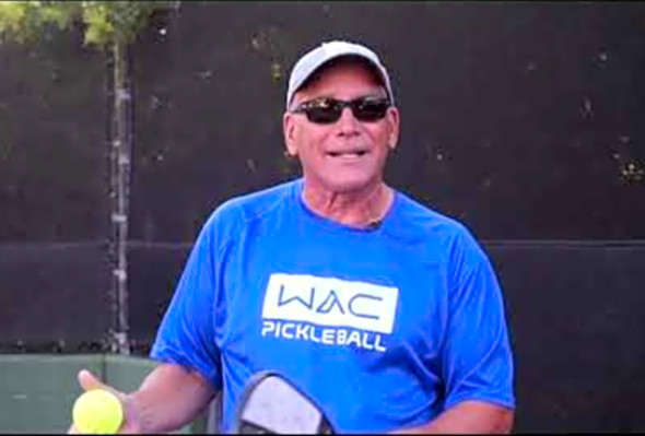 PICKLEBALL TEN PINS...A SERVING DRILL with MIGUEL ENCISO