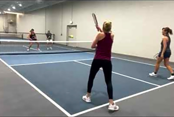 Pickleball PLP 4.5 team tournament. Womens doubles Round Robin, 5th/6th place match