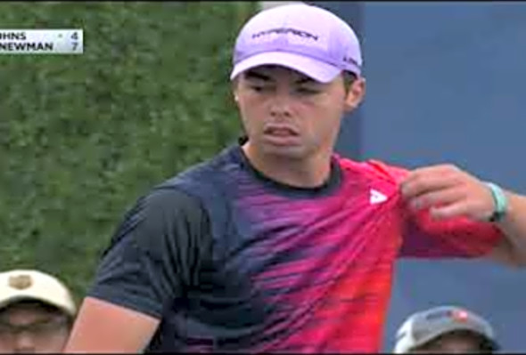 Woman Number 1 vs Man Number 1 in This Mixed Double (AL Waters/R. Newman vs B. Johns/J. Irvine)