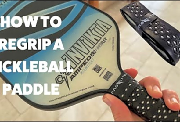 How to regrip the BEST PICKLEBALL PADDLE GRIP: Prolite Diamond Grip