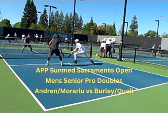 APP Sunmed Sacramento Open: Mens Senior Pro Doubles: Andren/Morariu vs Burley/Quall