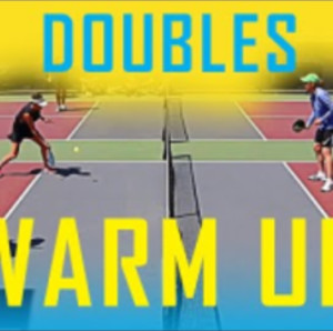 Doubles Warm up for Pickleball with Four Players - BEST Drill