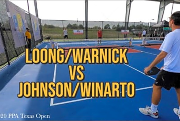 2020 PPA Texas Open Loong/Warnick vs Johnson/Winarto 1 game to 15