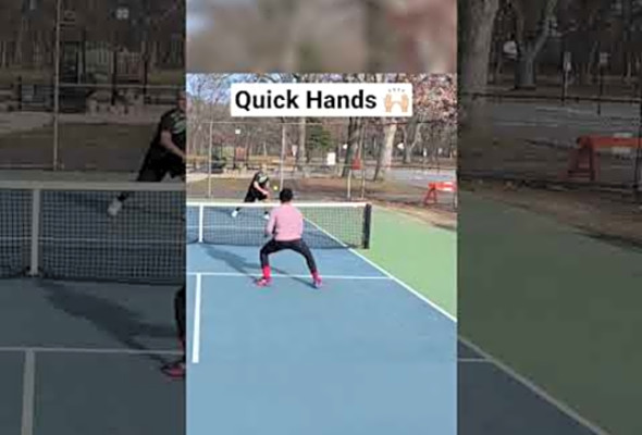 Practice Pickleball techniques with skinny singles