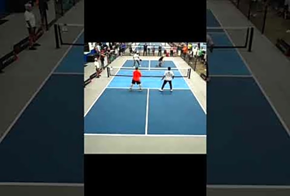 Championship match against former NFL star Golden Tate! Another clutch Abhi shot. ABHIII!#pickleball