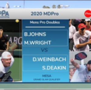 2020 PPA Mesa Qualifier MDPro Semifinal B.Johns/M.Wright v D.Weinbach/S....
