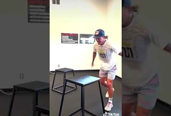 How Tyson works out. Wow! #pickleball