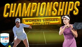 Kaitlyn Christian v Dominique Schaefer at the Daytona Beach Open