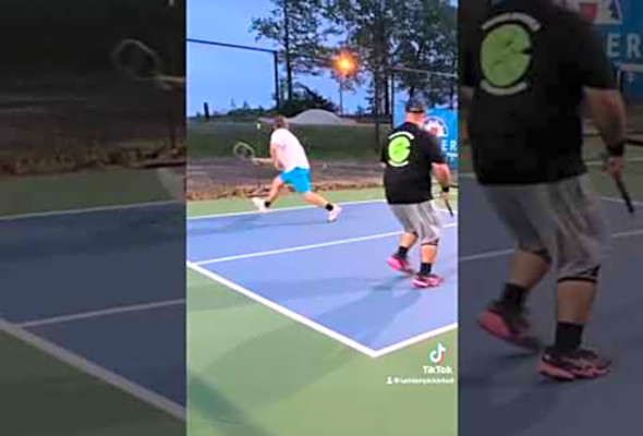 Sometimes you gotta take charge #pickleball #pickleballhighlights #pickleballplayers