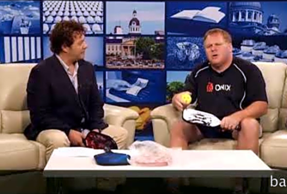 TV Host Hit By Pickleball Slam!