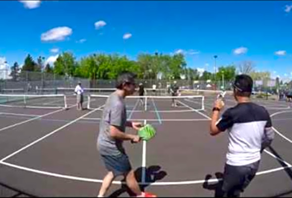 Battle of the Paddle at The Edmonton Pickleball Club 3.5 Gold Medal Match Game 1 of the best of 3