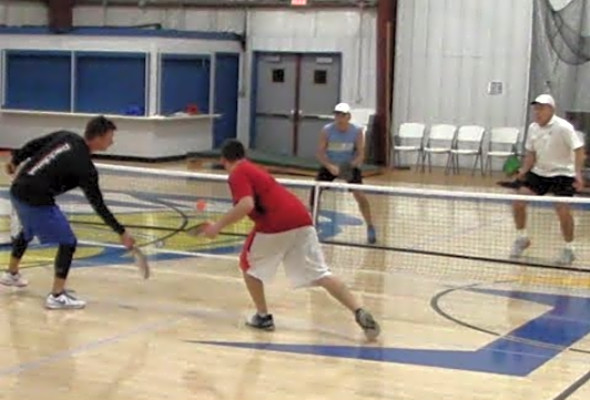 Jackson TN Pickleball Advanced Rec Play-Ben Tomasino/Brad Tursky v Johan Svensson/Rich Geenen