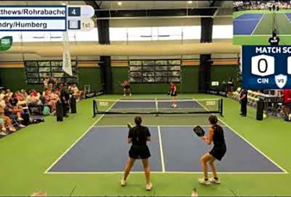 Pickleball PRO SHOWDOWN - Cincinnati vs Louisville (featuring Rachel Rohrabacher and Mari Humberg)