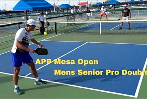 APP Sunmed Mesa Open: Mens Senior Pro Olin/Thongvanh vs Derisi/Witsken