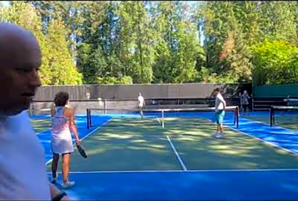 GH010244 Pickleball play at Murdo Frazer park in North Vancouver
