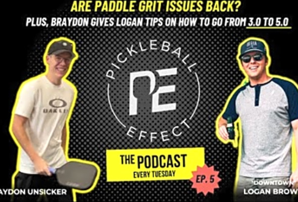 Paddle grit issues, what is Pickleball Central doing, and tips to go from 3.0 to 5.0