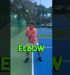 How to hit a third shot drop with your backhand #pickleball #shorts