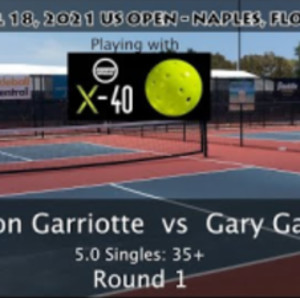 Jason Garriotte vs Gary Galt - 5.0 35 Singles - US Open Pickleball Round...