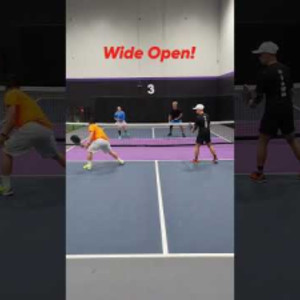 Wide Open! #thepickleballrunner #pickleball #highlights #pickleballhighl...