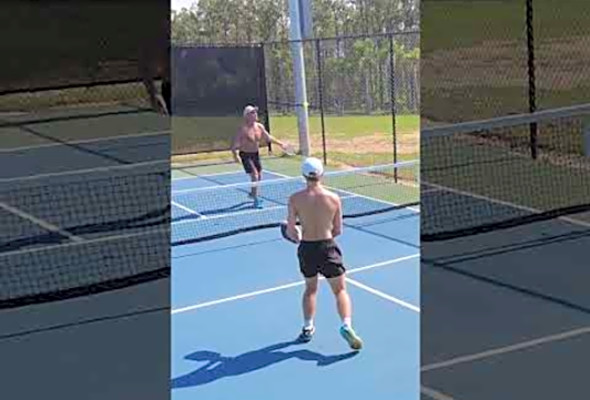 Joey will beat pros #pickleball #strategy #paddlesport #baller #fail #funny #baller