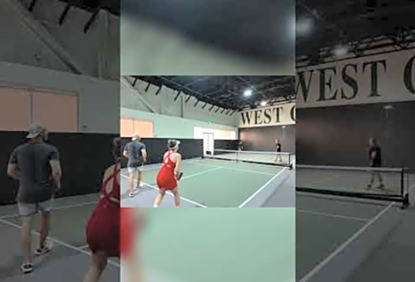 Pickleball Power: Red Dress vs. Dark Side! Who Serves Up the Win?