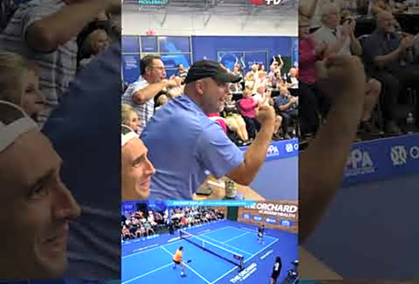 AJ Koller, the crowd pleaser #pickleball #pickleballislife #pickleballhighlights