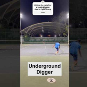 Underground Digger #tennis #shorts #youtubeshorts
