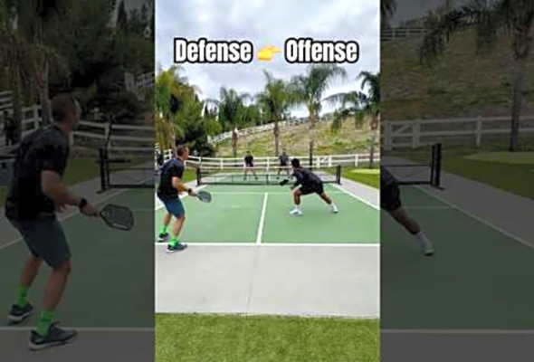 Work Your Way Up! Defense to Offense! #pickleball #pickleballshorts #ppatour #benjohns #highlights