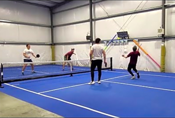 THIS IS WHY YOU NEED TO WEAR A HELMET DURING PICKLEBALL - 5.0 Level Pickleball Highlights