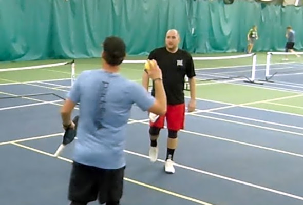 Spring Swing Pickleball-OMD 1/2 Final Brad Tursky/Jordan Hanisch v Dave Weinbach/Rick Witsken