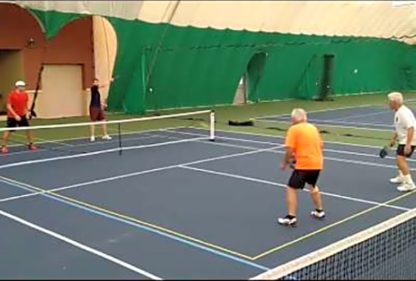 LTF Pickleball - Corey&#039;s topspin forehand volley