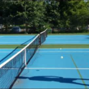 Pickleball Topspin Backhand Cross Court Dink Practice (right and left vi...