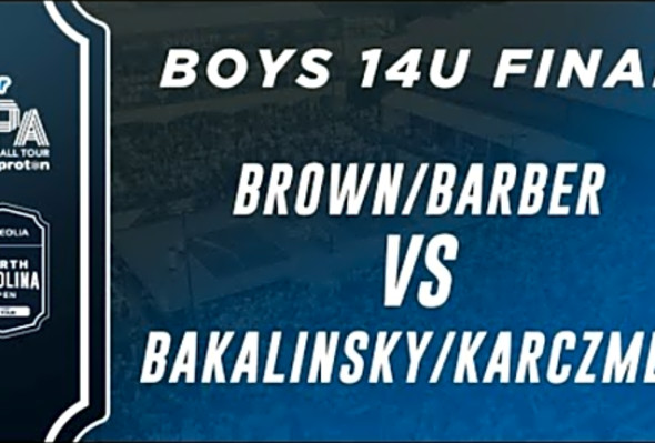Brown/Barber v Bakalinsky/Karczmer at the Junior PPA Veolia North Carolina Open