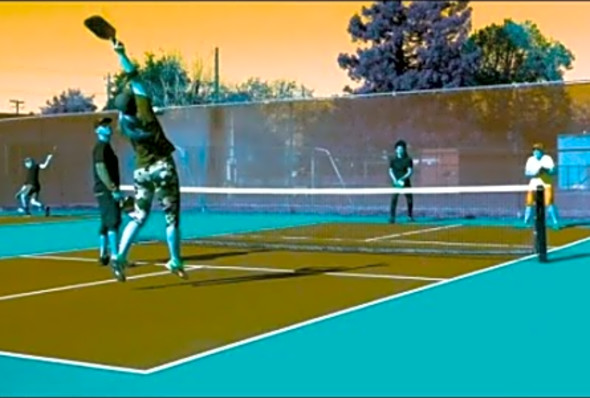 Pickleball Highlights 3.5 - 4.0 Recreational Game Play in San Juan Bautista