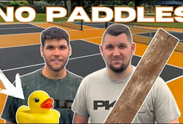 Playing Pickleball With Anything But A Paddle