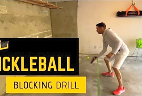 Pickleball Blocking Drill Using the Wall