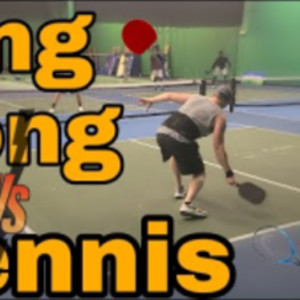 Table Tennis vs Tennis 4.7 Pickleball Men&#039;s Doubles Rec Game 2021