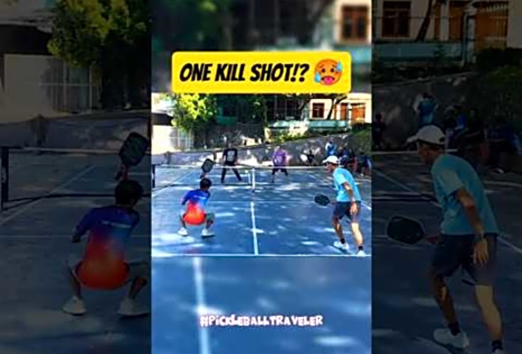 ONE SHOT ONE KILL?,! #pickleballshorts #pickleballlesson