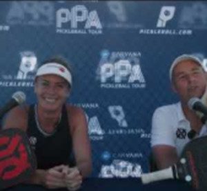 Mixed Doubles Semi Finalists Matt Wright &amp; Lucy Kovalova
