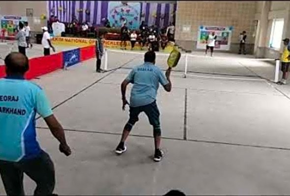 Sikkim National Open Pickleball Championship 35Men&#039;s Single League Match