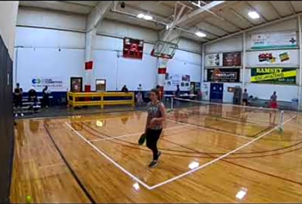 2018 April fools fest pickleball tournament WDS 3.5 GOLD MEDAL MATCH